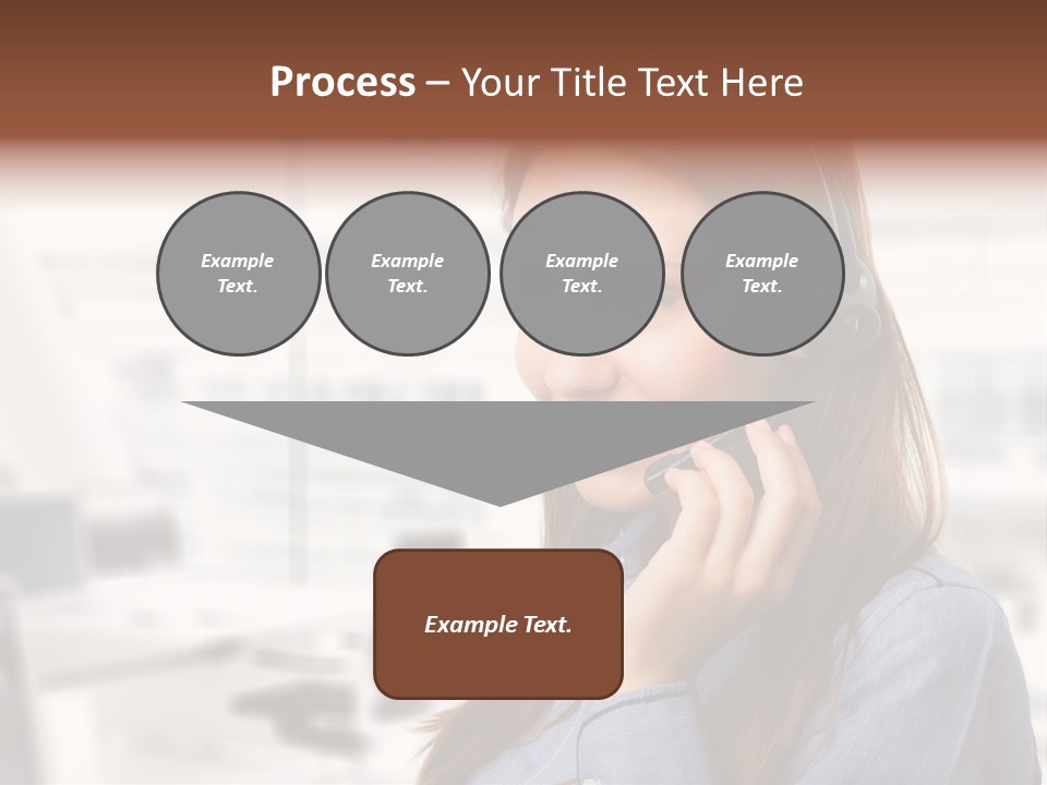 Headphone Cute Smile PowerPoint Template