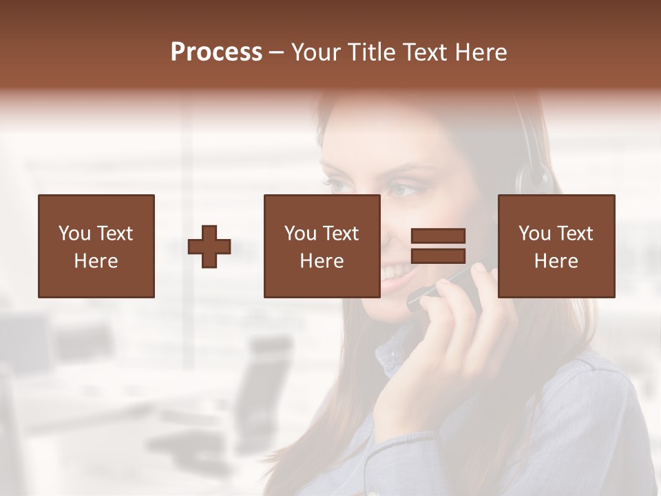 Headphone Cute Smile PowerPoint Template