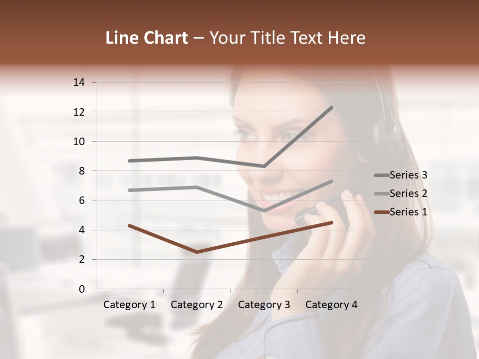 Headphone Cute Smile PowerPoint Template