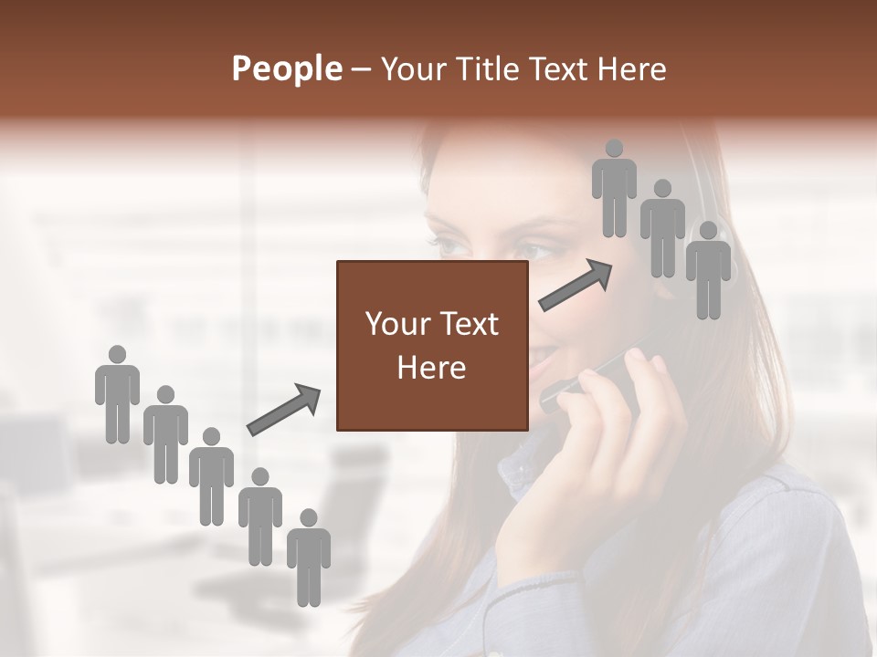 Headphone Cute Smile PowerPoint Template