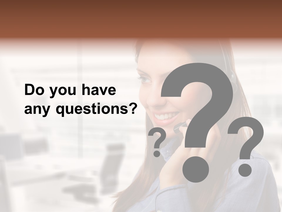 Headphone Cute Smile PowerPoint Template