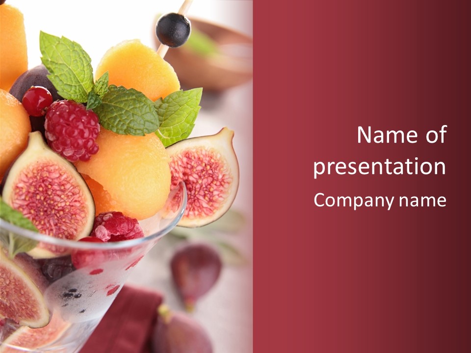 Fruit Cuisine Sweet PowerPoint Template