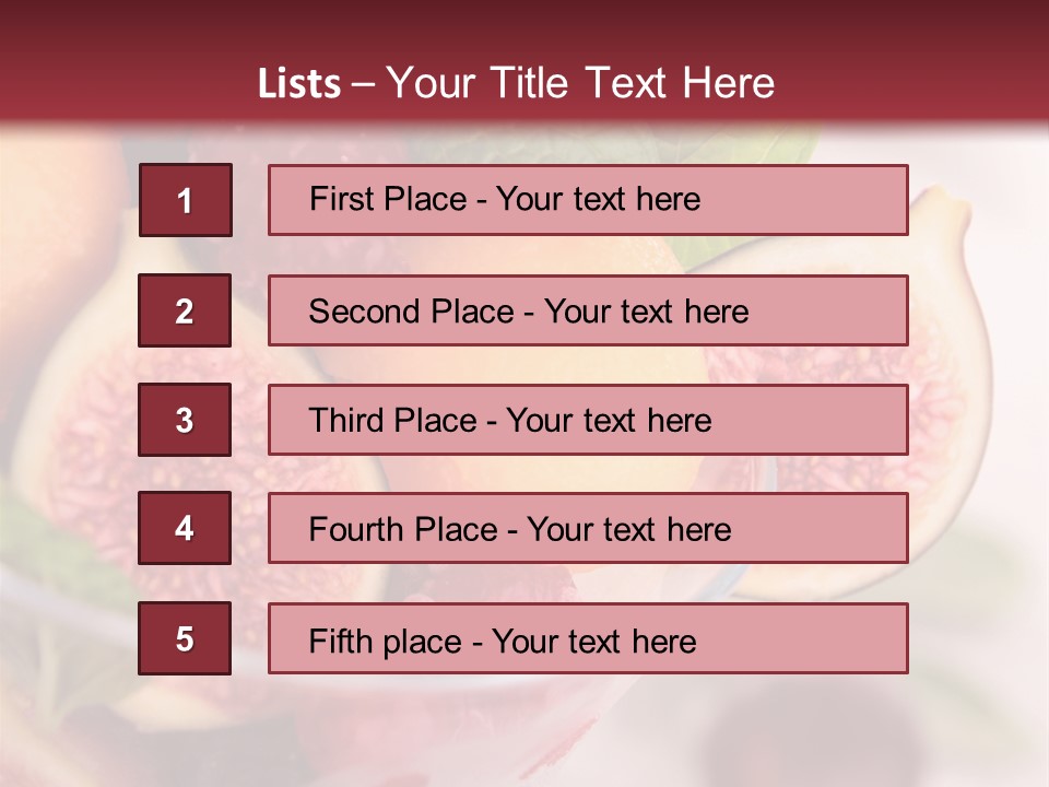 Fruit Cuisine Sweet PowerPoint Template