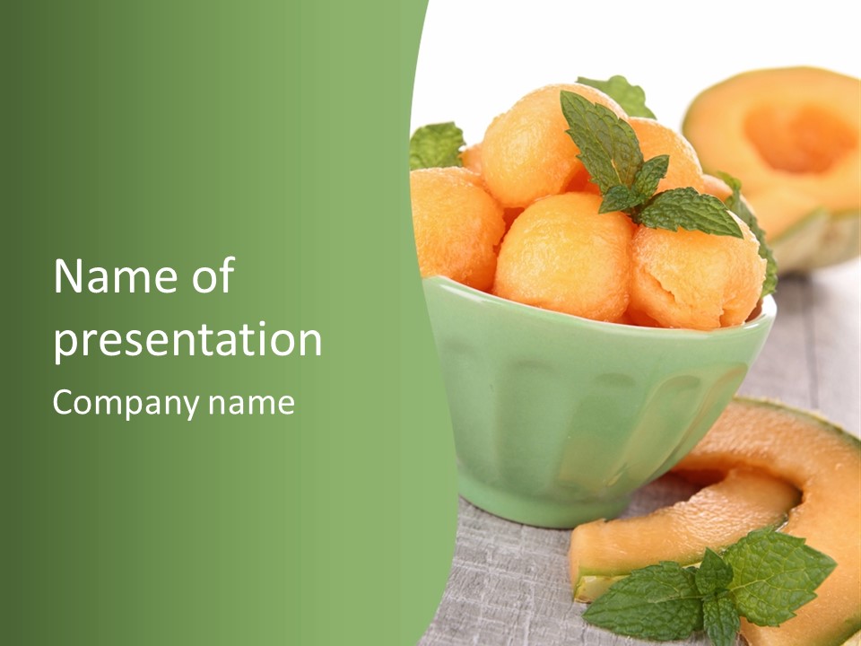 Salad Nutrition Cuisine PowerPoint Template