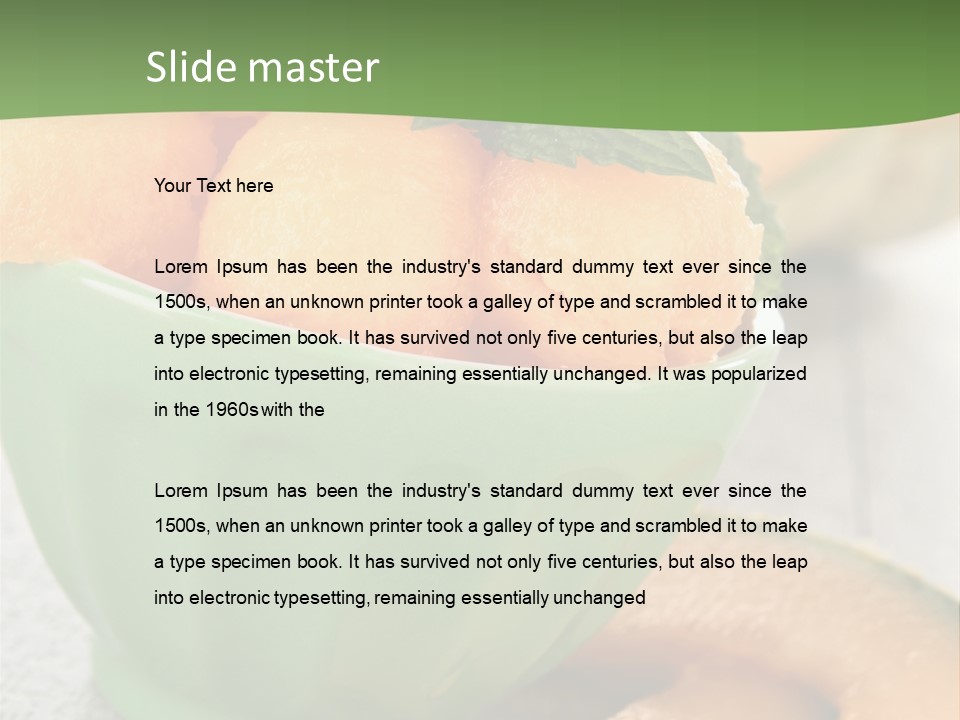 Salad Nutrition Cuisine PowerPoint Template