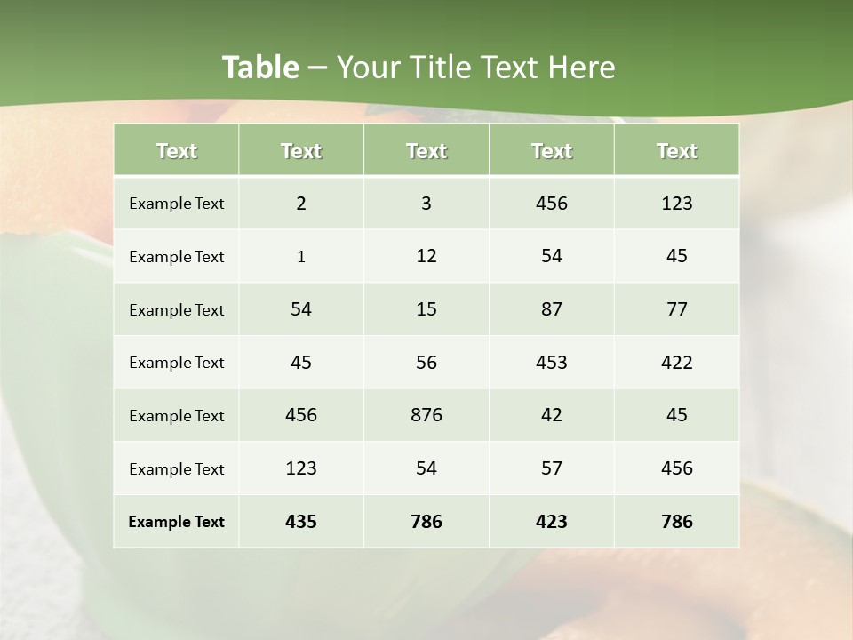 Salad Nutrition Cuisine PowerPoint Template
