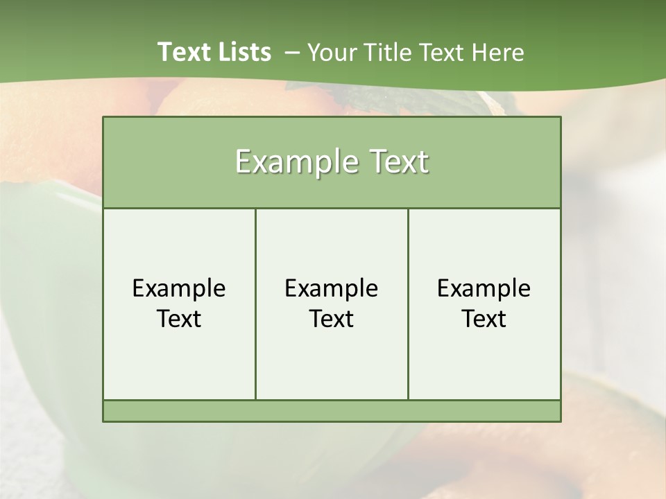 Salad Nutrition Cuisine PowerPoint Template