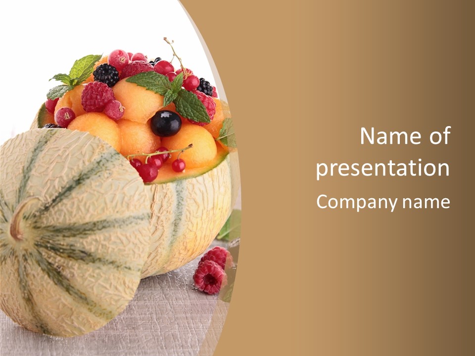 Sweet Diet Berry PowerPoint Template