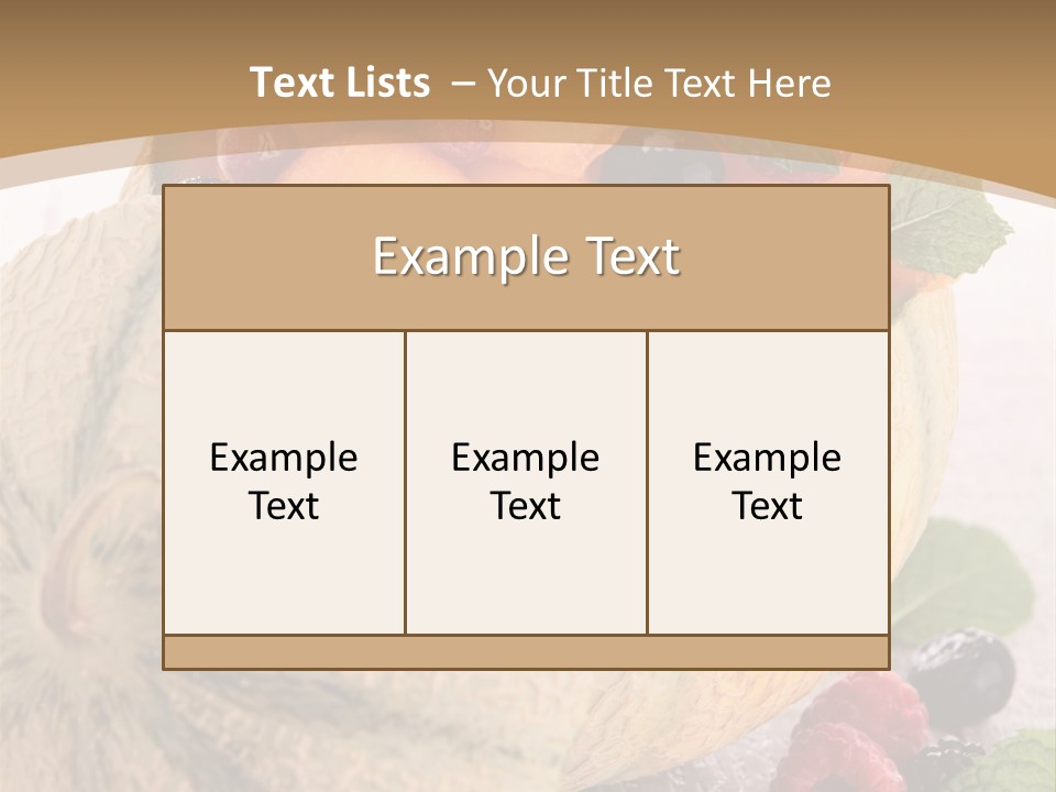 Sweet Diet Berry PowerPoint Template
