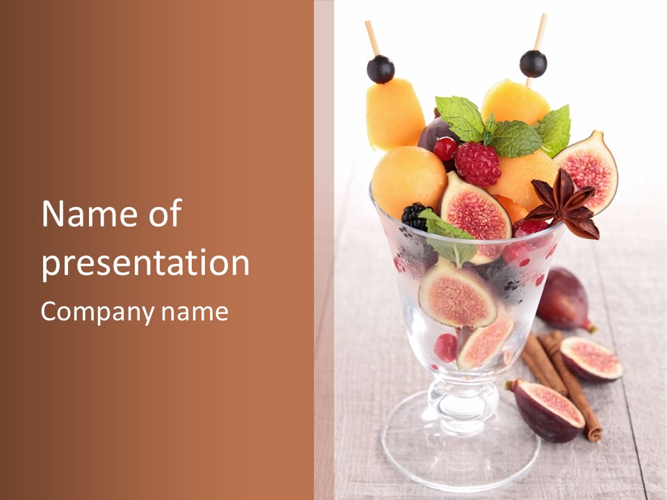 Appetizer Delicious Refreshment PowerPoint Template