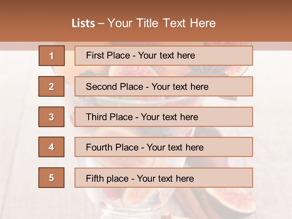 Appetizer Delicious Refreshment PowerPoint Template