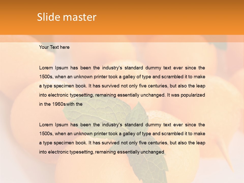 Diet Summer Healthy PowerPoint Template