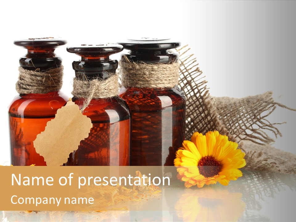 Curative Nature Aroma PowerPoint Template