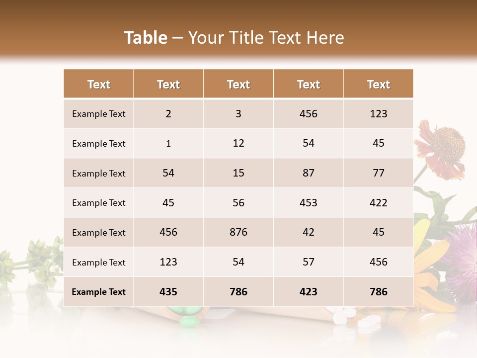 Brown Closeup Pharmacy PowerPoint Template