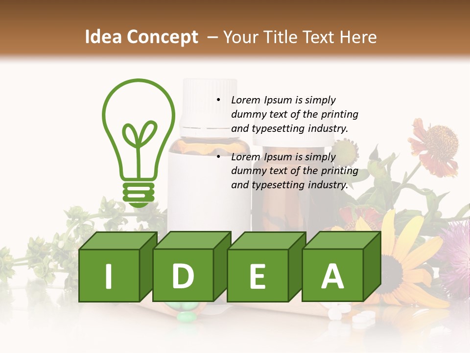 Brown Closeup Pharmacy PowerPoint Template