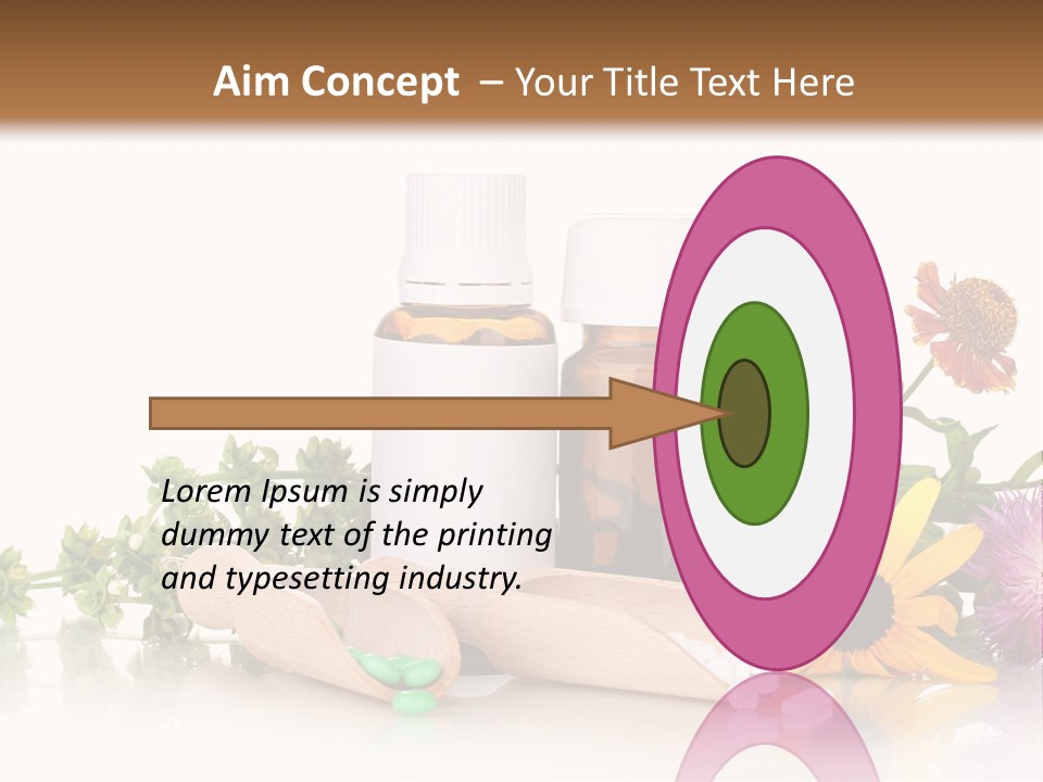 Brown Closeup Pharmacy PowerPoint Template