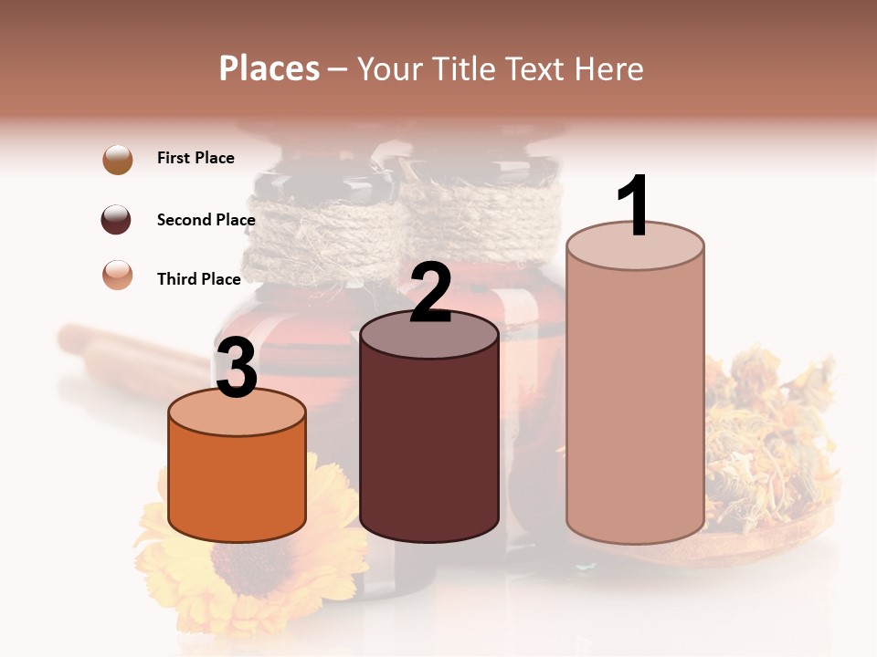 Sweet Wooden Plate PowerPoint Template