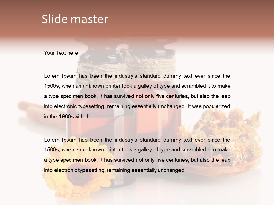 Sweet Wooden Plate PowerPoint Template