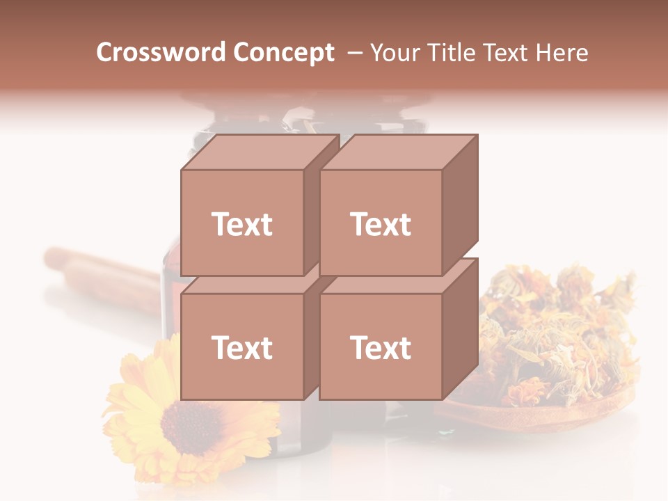 Sweet Wooden Plate PowerPoint Template