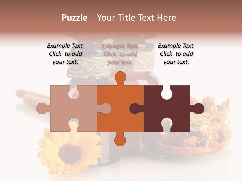 Sweet Wooden Plate PowerPoint Template