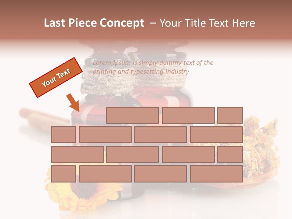 Sweet Wooden Plate PowerPoint Template