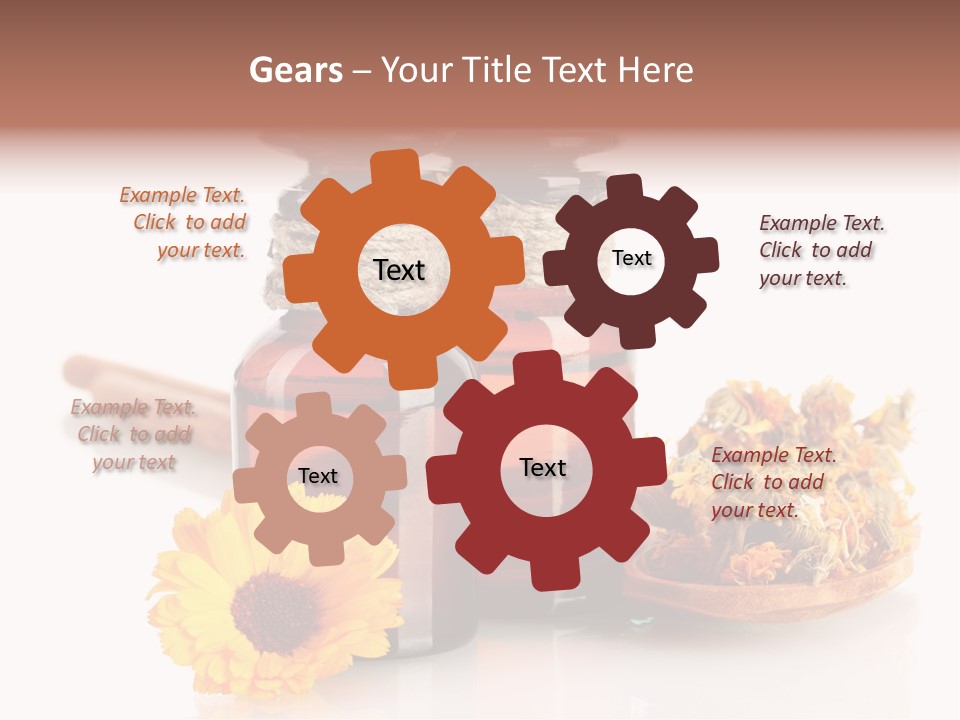 Sweet Wooden Plate PowerPoint Template