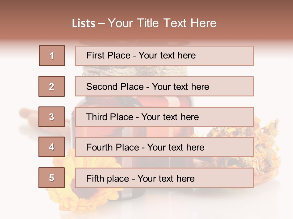 Sweet Wooden Plate PowerPoint Template