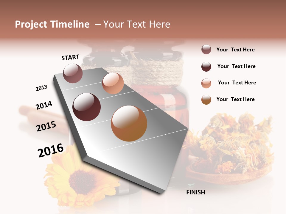 Sweet Wooden Plate PowerPoint Template