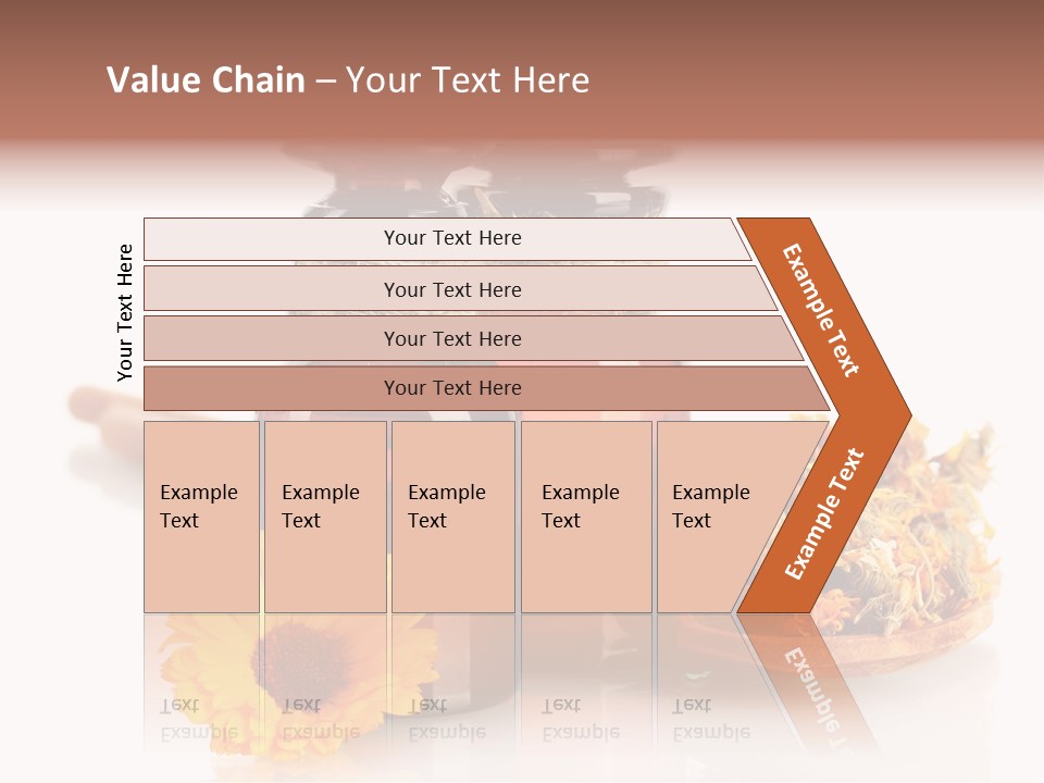 Sweet Wooden Plate PowerPoint Template