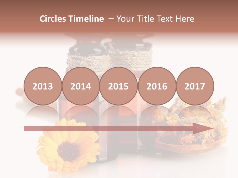 Sweet Wooden Plate PowerPoint Template