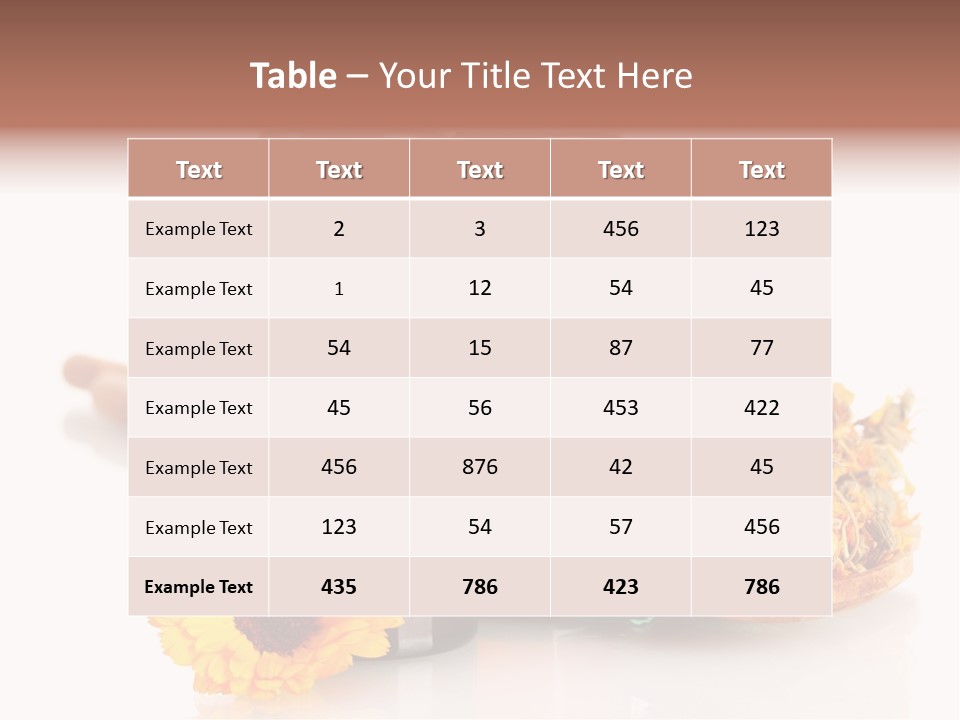 Sweet Wooden Plate PowerPoint Template