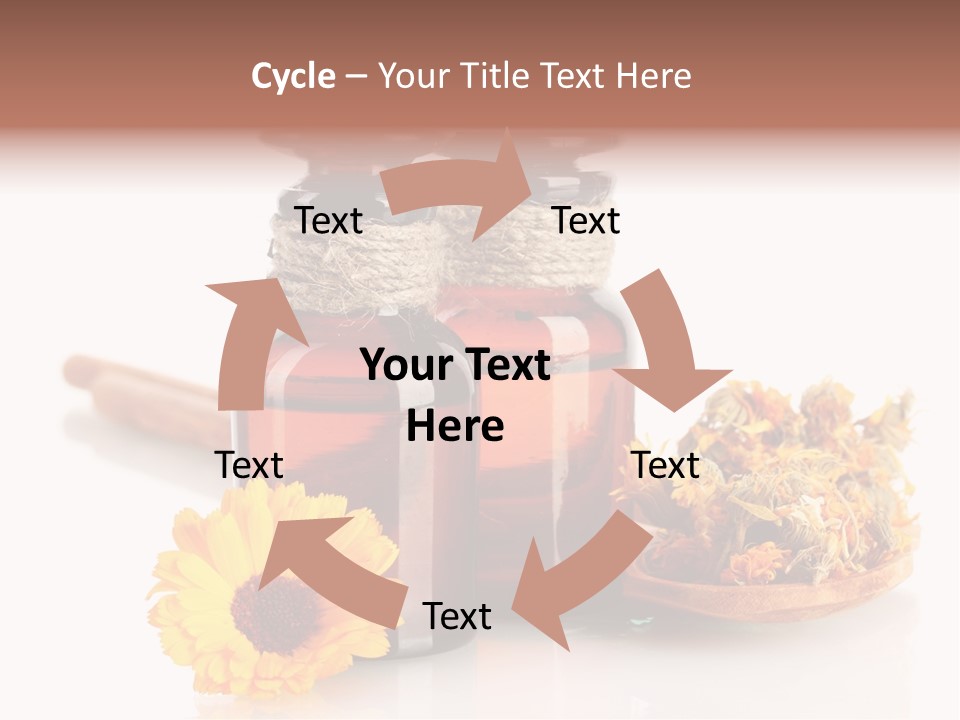 Sweet Wooden Plate PowerPoint Template