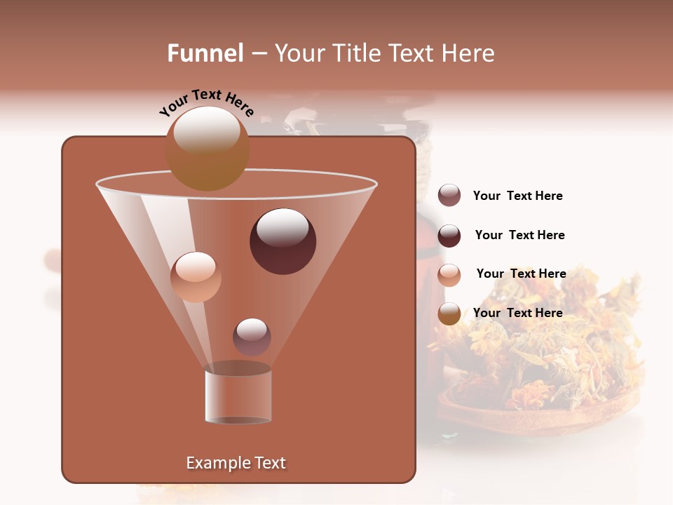 Sweet Wooden Plate PowerPoint Template