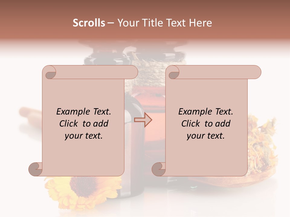 Sweet Wooden Plate PowerPoint Template