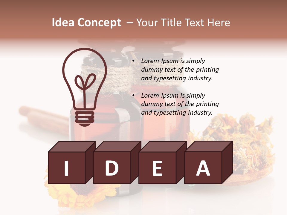 Sweet Wooden Plate PowerPoint Template