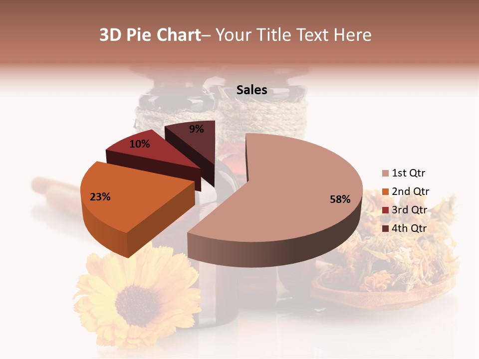 Sweet Wooden Plate PowerPoint Template