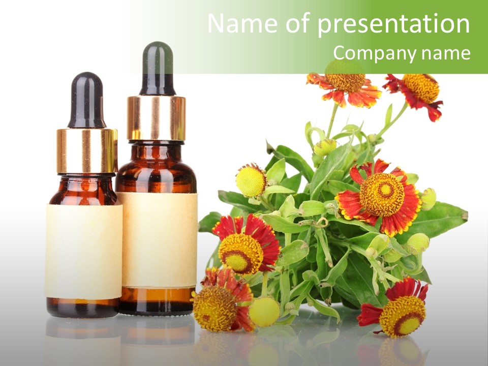 Medical Wildflower Essential PowerPoint Template