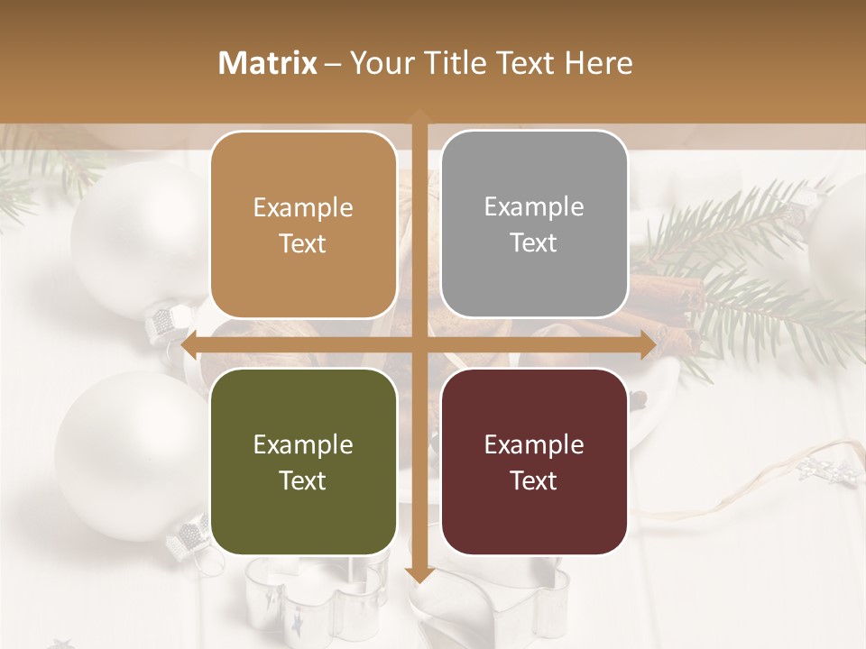 Cinnamon Chocolate Cut PowerPoint Template