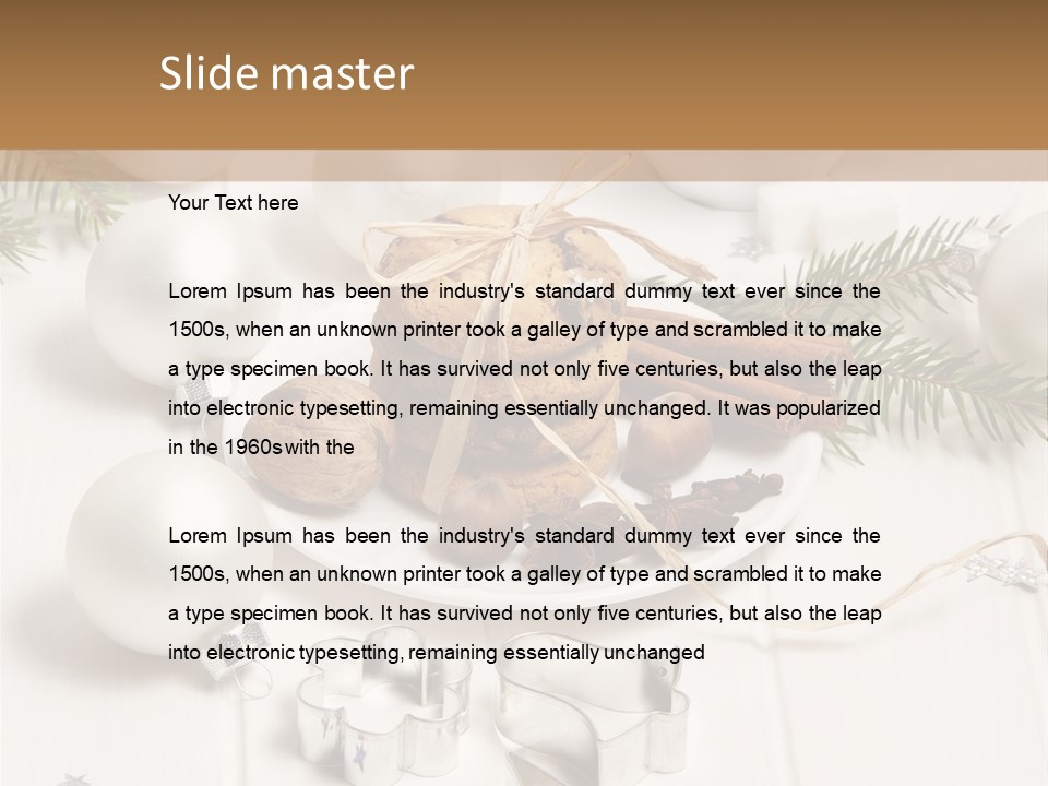 Cinnamon Chocolate Cut PowerPoint Template