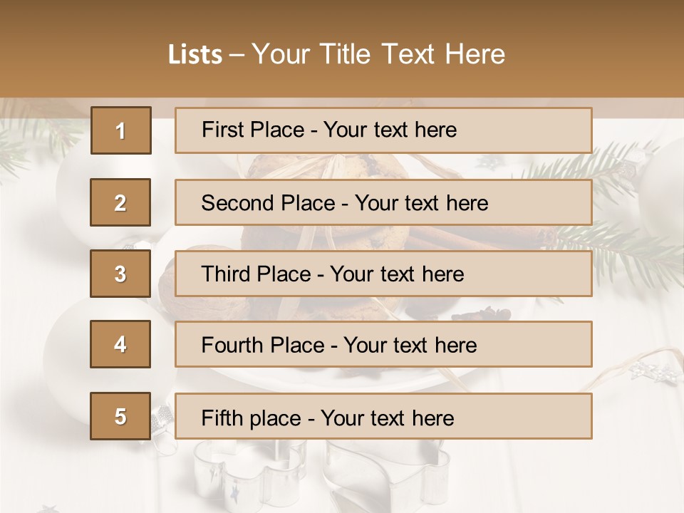 Cinnamon Chocolate Cut PowerPoint Template
