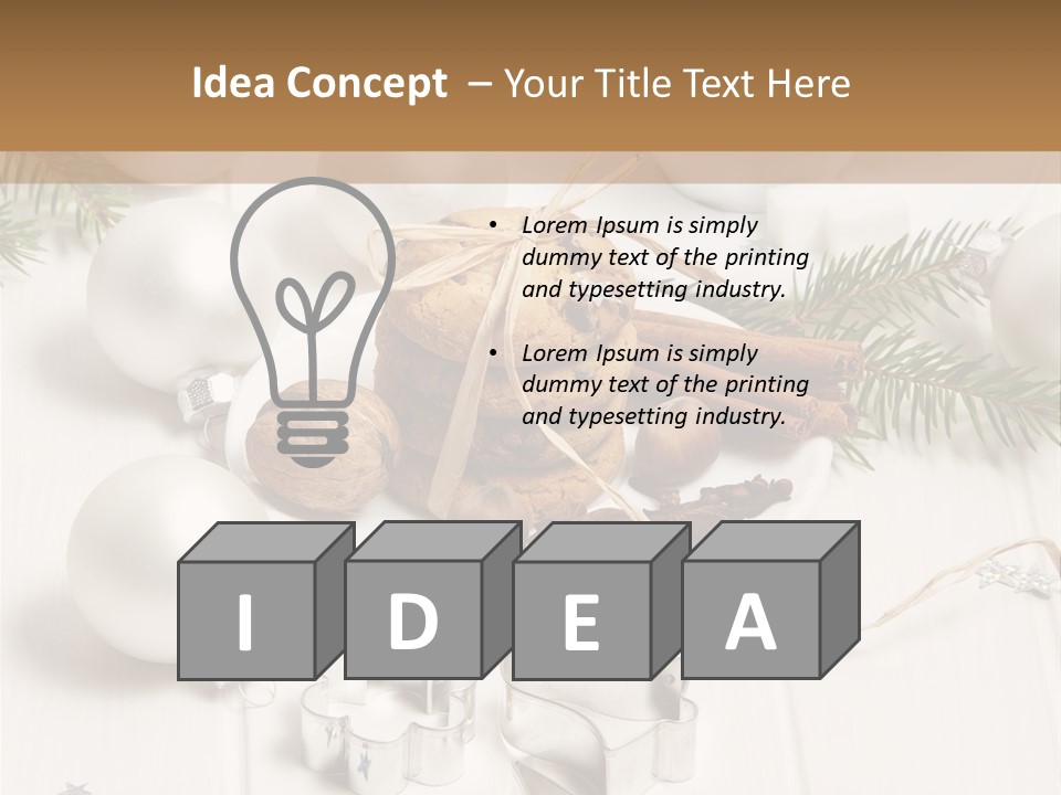 Cinnamon Chocolate Cut PowerPoint Template