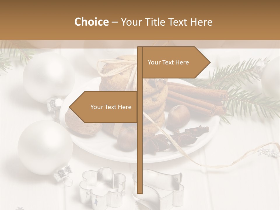 Cinnamon Chocolate Cut PowerPoint Template