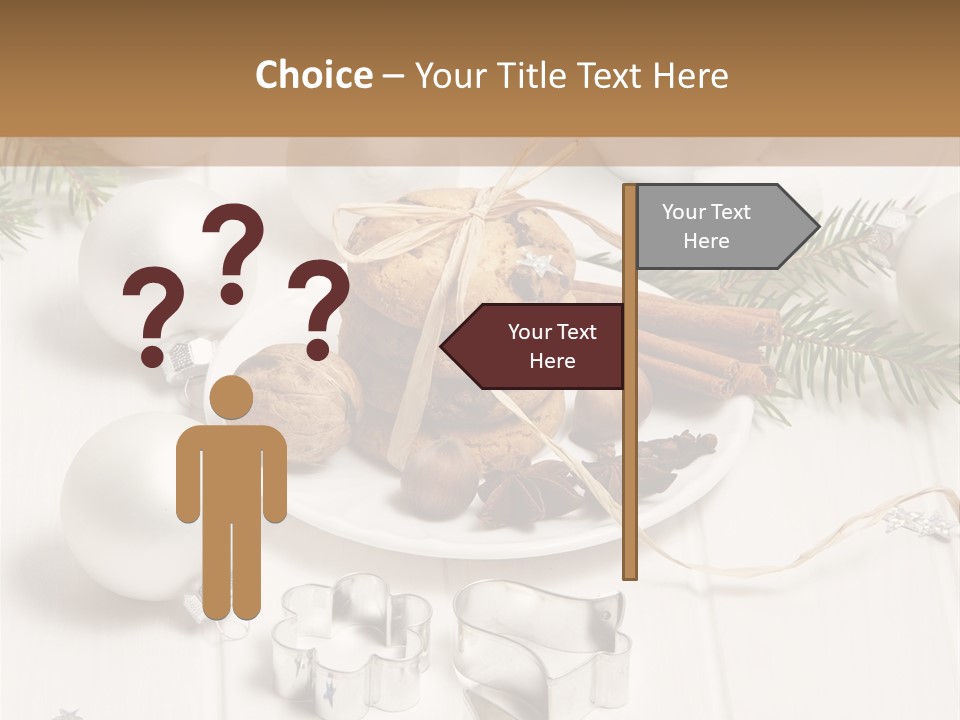 Cinnamon Chocolate Cut PowerPoint Template