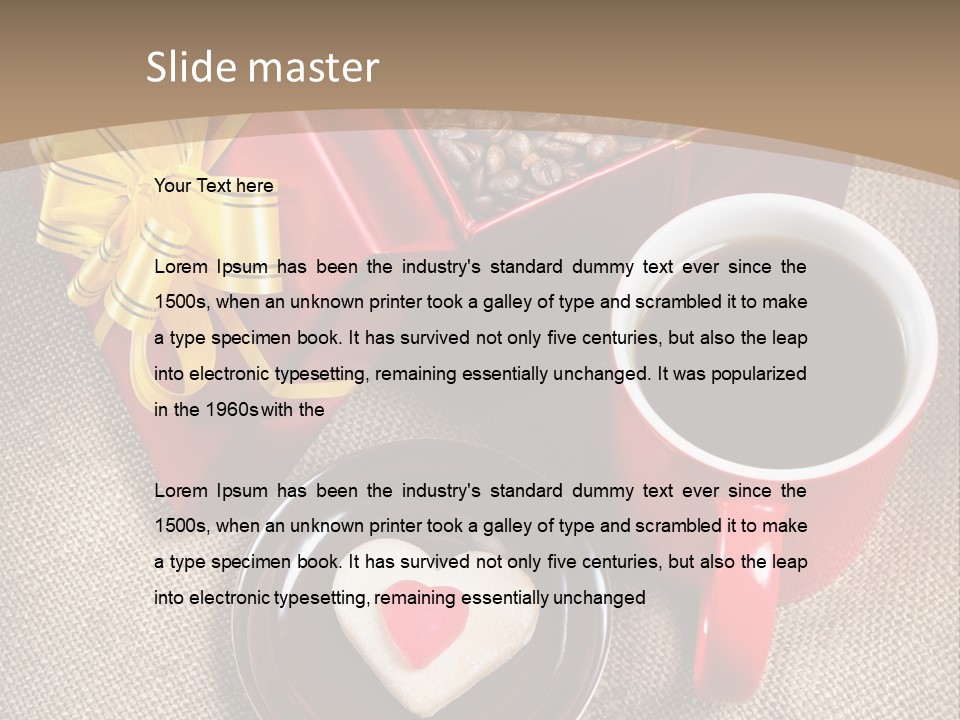 Mug Cafe Source PowerPoint Template