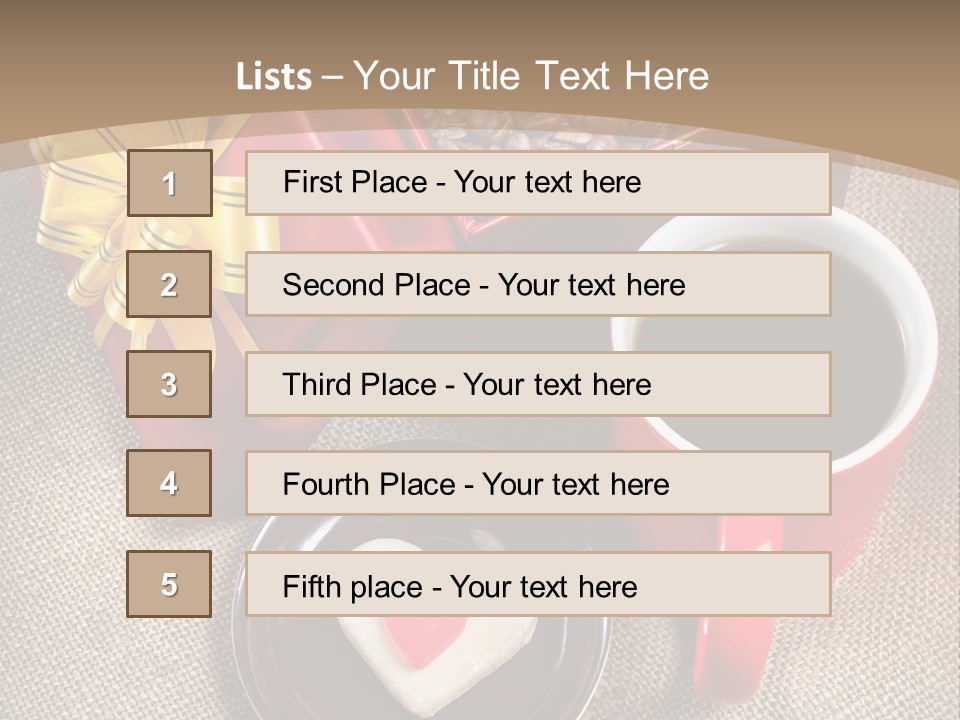 Mug Cafe Source PowerPoint Template