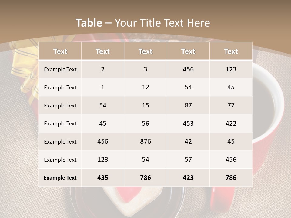 Mug Cafe Source PowerPoint Template