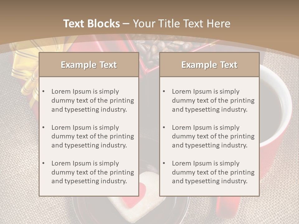 Mug Cafe Source PowerPoint Template