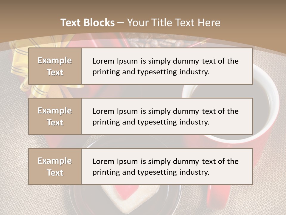 Mug Cafe Source PowerPoint Template