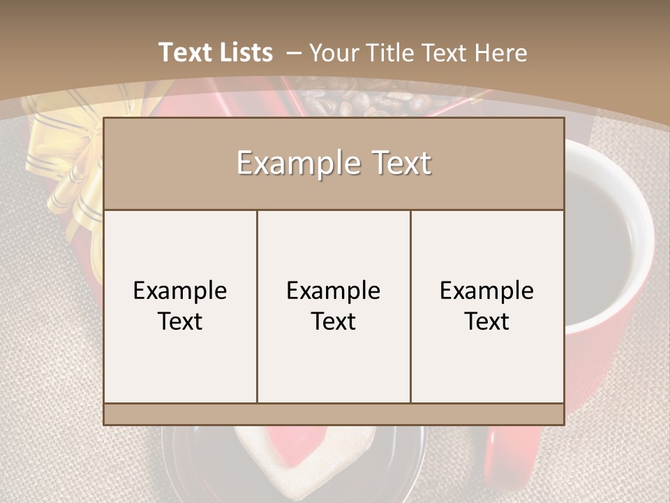 Mug Cafe Source PowerPoint Template