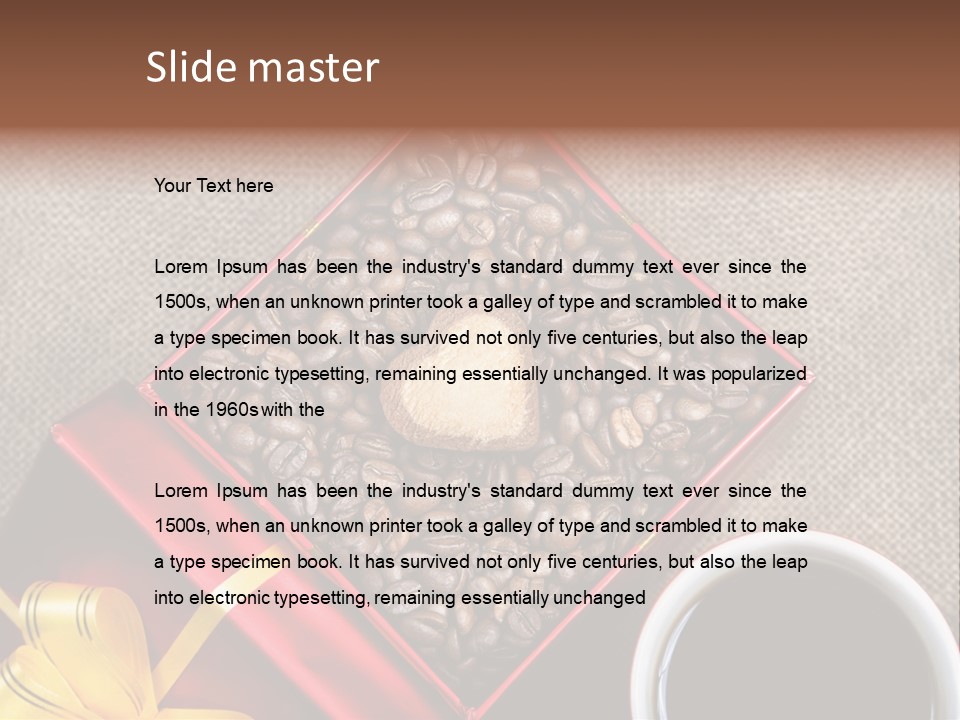 Concept Cafe Coffee PowerPoint Template